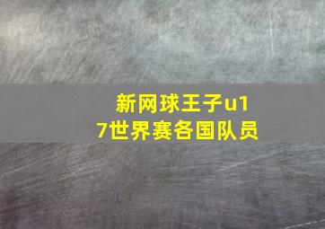 新网球王子u17世界赛各国队员