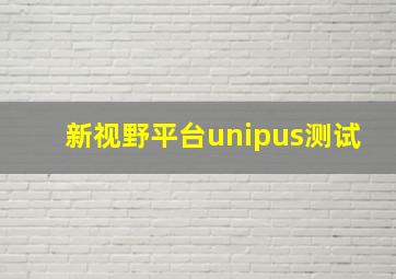 新视野平台unipus测试