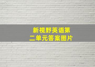 新视野英语第二单元答案图片