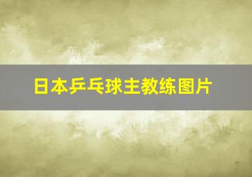 日本乒乓球主教练图片