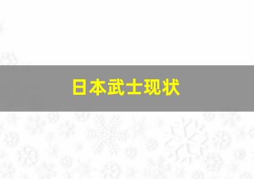 日本武士现状