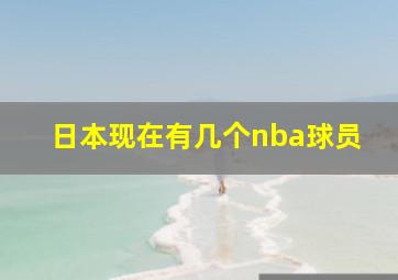 日本现在有几个nba球员