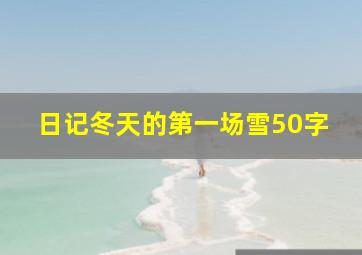 日记冬天的第一场雪50字