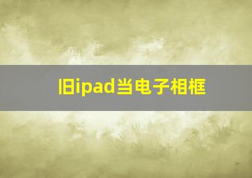 旧ipad当电子相框