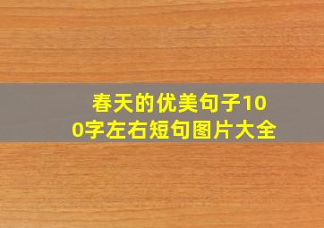 春天的优美句子100字左右短句图片大全