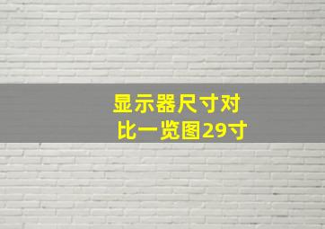 显示器尺寸对比一览图29寸