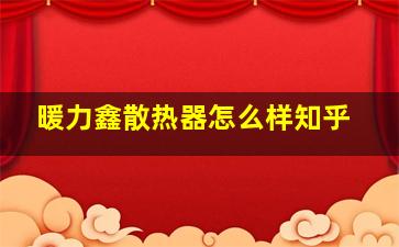 暖力鑫散热器怎么样知乎