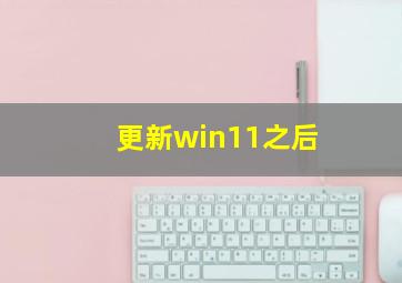 更新win11之后