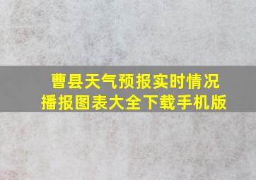 曹县天气预报实时情况播报图表大全下载手机版