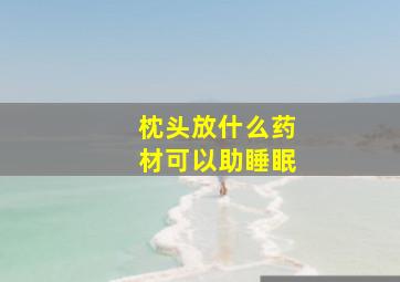 枕头放什么药材可以助睡眠