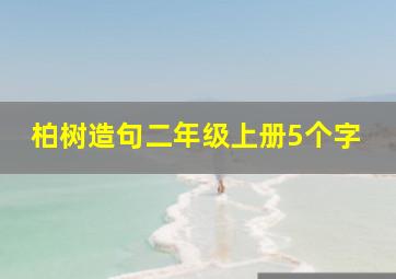 柏树造句二年级上册5个字