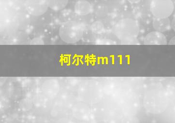 柯尔特m111