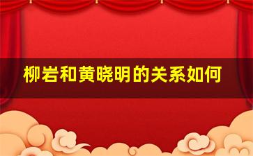 柳岩和黄晓明的关系如何