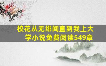 校花从无绯闻直到我上大学小说免费阅读549章