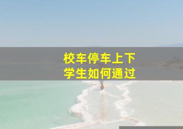 校车停车上下学生如何通过