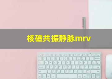 核磁共振静脉mrv