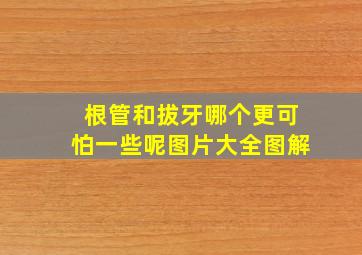 根管和拔牙哪个更可怕一些呢图片大全图解