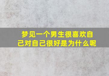 梦见一个男生很喜欢自己对自己很好是为什么呢