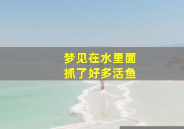 梦见在水里面抓了好多活鱼