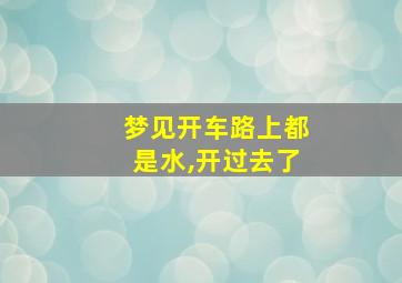 梦见开车路上都是水,开过去了