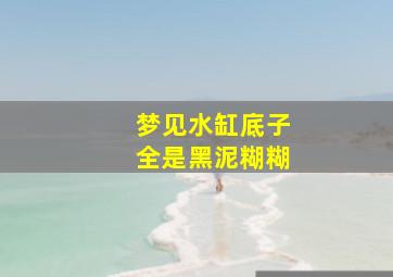 梦见水缸底子全是黑泥糊糊