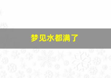 梦见水都满了