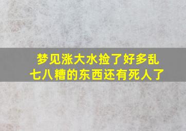 梦见涨大水捡了好多乱七八糟的东西还有死人了