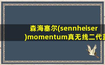 森海塞尔(sennheiser)momentum真无线二代蓝牙