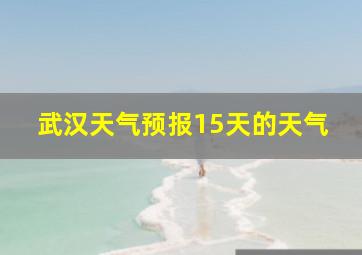 武汉天气预报15天的天气