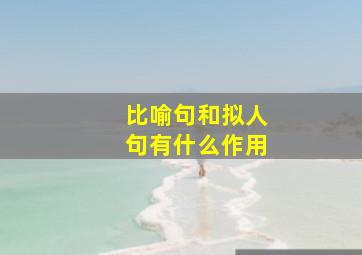 比喻句和拟人句有什么作用