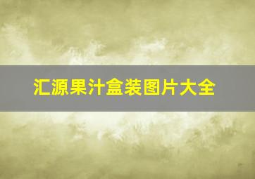 汇源果汁盒装图片大全