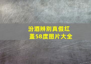 汾酒辨别真假红盖58度图片大全