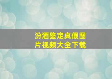 汾酒鉴定真假图片视频大全下载