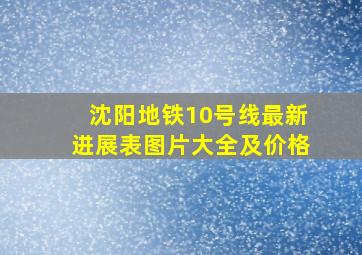 沈阳地铁10号线最新进展表图片大全及价格