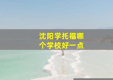 沈阳学托福哪个学校好一点