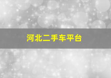 河北二手车平台