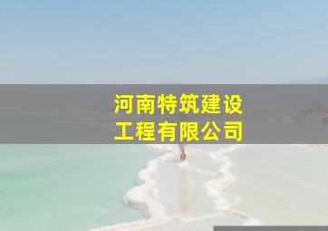 河南特筑建设工程有限公司