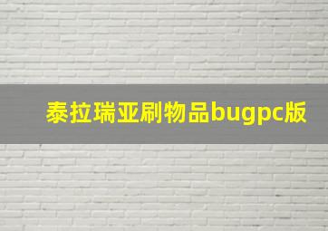 泰拉瑞亚刷物品bugpc版