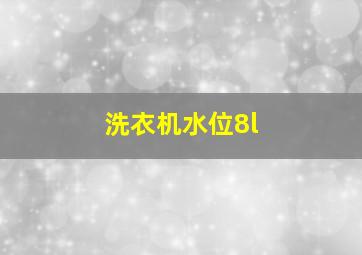 洗衣机水位8l