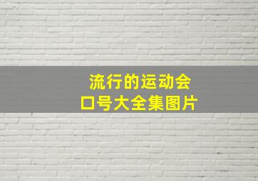 流行的运动会口号大全集图片