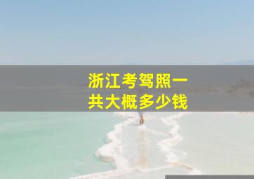 浙江考驾照一共大概多少钱