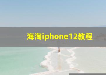 海淘iphone12教程