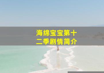 海绵宝宝第十二季剧情简介