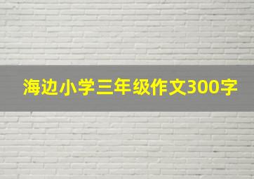 海边小学三年级作文300字