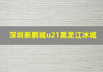 深圳新鹏城u21黑龙江冰城