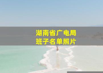 湖南省广电局班子名单照片