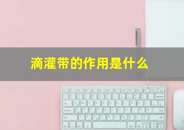 滴灌带的作用是什么