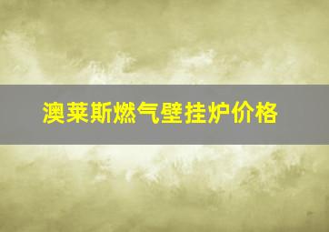 澳莱斯燃气壁挂炉价格