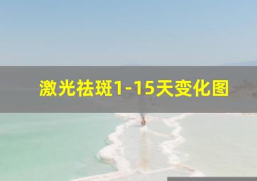 激光祛斑1-15天变化图