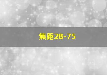 焦距28-75